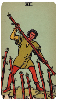 The Seven of Wands